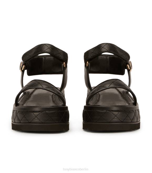 Sandalen| de Tony Bianco Frauen Zahara-Sandalen schwarzes Nappaleder 4624607